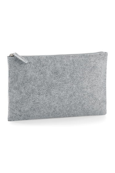 BagBase Felt Accessory Pouch - Grey Melange