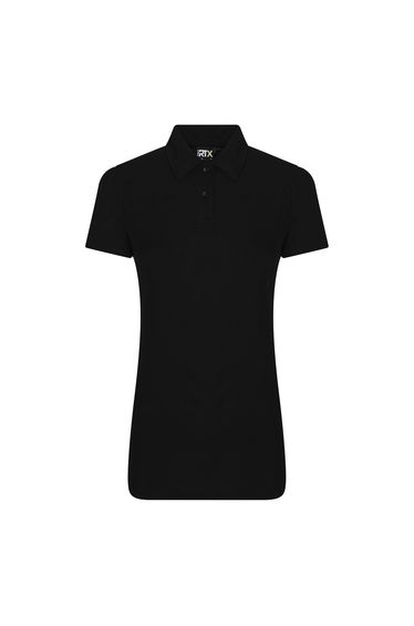 Pro RTX Womens/Ladies Pro Polyester Polo - Black