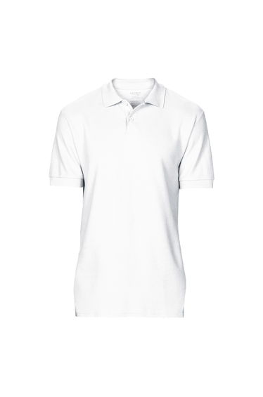 Gildan Softstyle Mens Short Sleeve Double Pique Polo Shirt - White