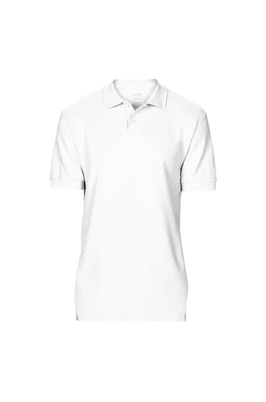 Gildan Softstyle Mens Short Sleeve Double Pique Polo Shirt - White