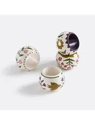 Set of 4 Anselme Mango Wood Napkin Rings