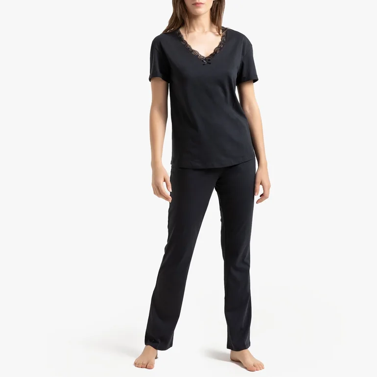 بيجاما جيرسية بأكمام قصيرة - 1