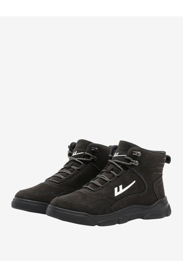 Men Logo Detail Lace Up Boots