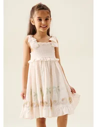 Palma Embroidered Hem Sun Dress - 3