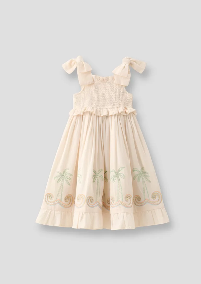Palma Embroidered Hem Sun Dress - 5