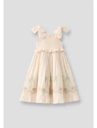 Palma Embroidered Hem Sun Dress - 5