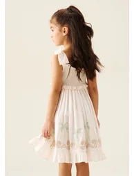 Palma Embroidered Hem Sun Dress - 1
