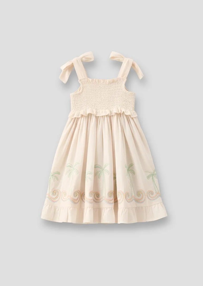 Palma Embroidered Hem Sun Dress - 4