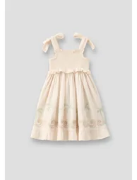 Palma Embroidered Hem Sun Dress - 4