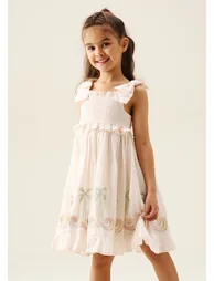 Palma Embroidered Hem Sun Dress