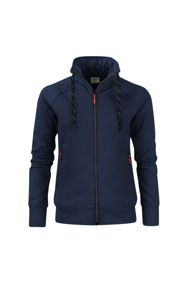 Printer Womens/Ladies Jog Sweat Jacket - Navy