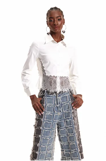 Dorothee Deconstruct Lace Shirt