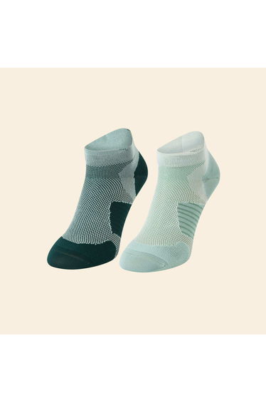 Pack of 2 Pairs of Solid Color Compression Knee High Socks GREEN