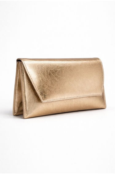 Leather Look Chain Strap Women's Hand and Shoulder Bag – Stylish Portfolio Clutch