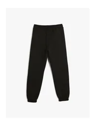 Jogger Sweatpants Zipper Detailed Raised Cotton - 1