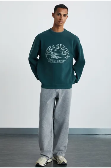 GRIMELANGE HAT Men's Soft Green Sweatshirt