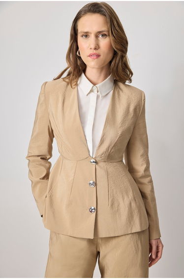 GOLD BUTTONED CUPRA JACKET