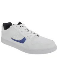 Dek Mens Euston Lace Trainers - White/Navy Blue