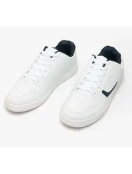 Dek Mens Euston Lace Trainers - White/Navy Blue - 2