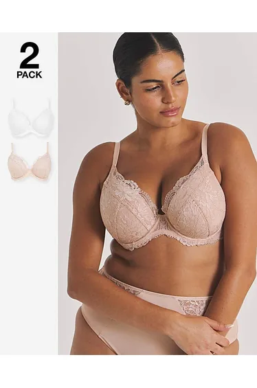 2 Pack Ella Wired Plunge Bras