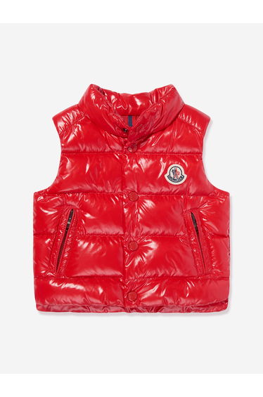 Moncler Enfant Baby Boys Bernard Down Padded Gilet in Red