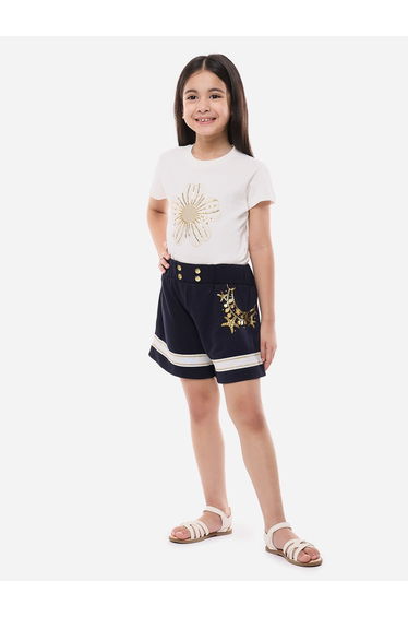 Girls Sequined T-Shirt and Shorts Set