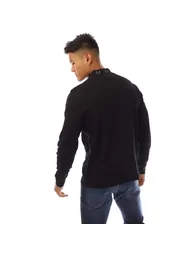 تيشيرت رجالي بأكمام طويلة لون أسود - 2