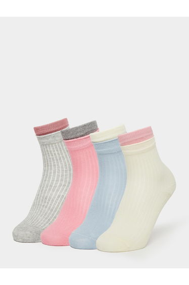 Pack of 5 - Kids Ribbed Ankle Socks