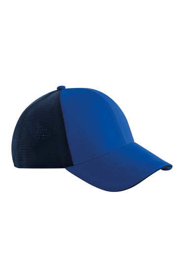 Beechfield Club Contrast Detail Baseball Cap - Royal Blue/Navy