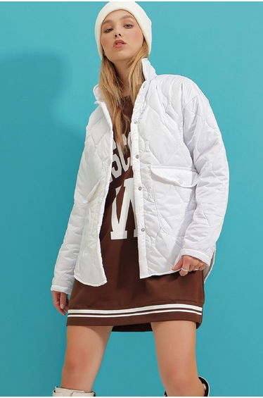 Winter Jacket - White - Puffer