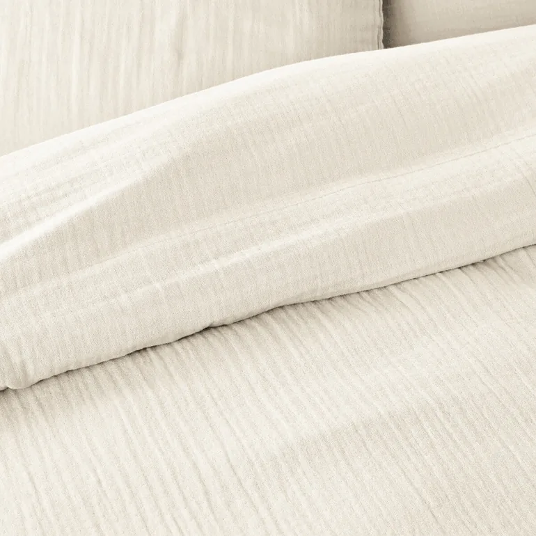Kumla Plain 100% Cotton Muslin Flat Sheet - 2
