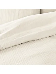 Kumla Plain 100% Cotton Muslin Flat Sheet - 2