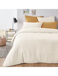 Kumla Plain 100% Cotton Muslin Flat Sheet - 1