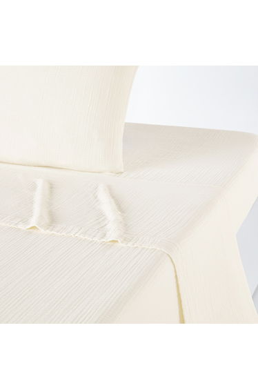Kumla Plain 100% Cotton Muslin Flat Sheet