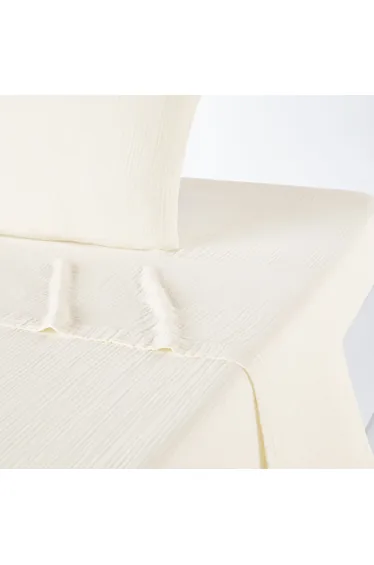 شرشف سرير قطن موسلين سادة