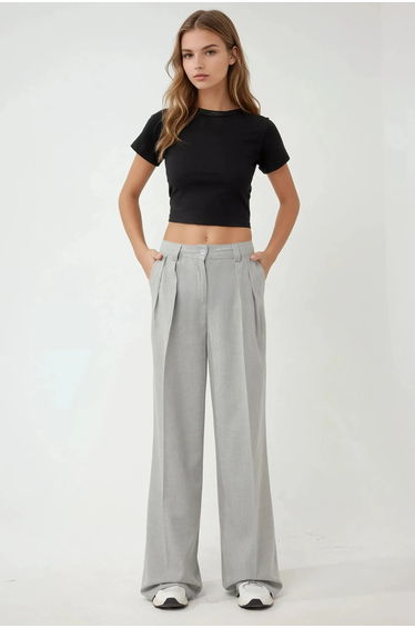 High Waist Palazzo Wide Leg Pants