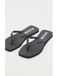 Black Square Toe Flip Flop - 3