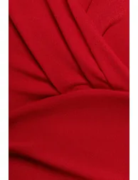 Goddiva Plus Bardot Scuba Jumpsuit - Red - 3