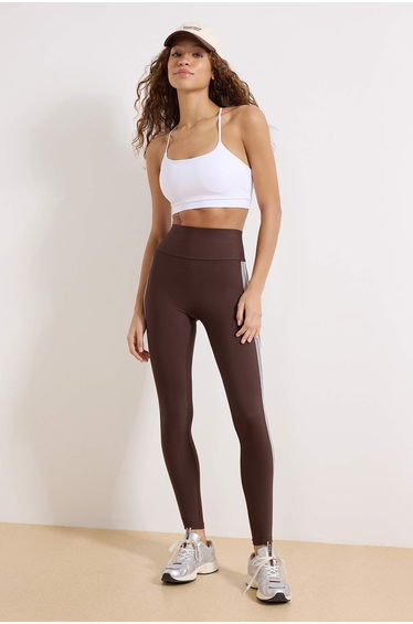 Brown Diving/Scuba Sports Leggings
