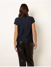 Cowl Neck Draped Top - 4