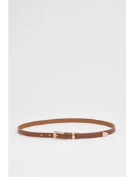Skinny Leather Belt - 1