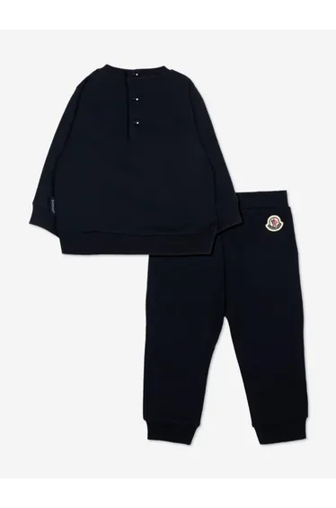 Moncler Enfant Baby Boys Triple Logo Tracksuit in Navy