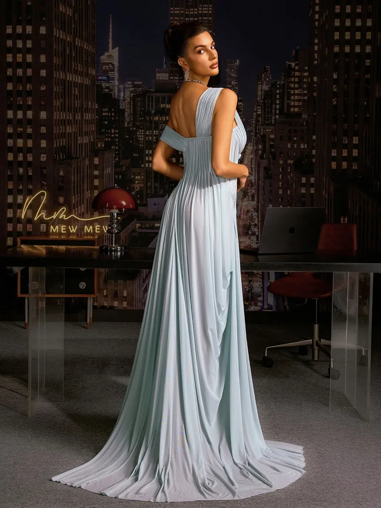 Tylorn One Shoulder Ruched Maxi Dress - 5