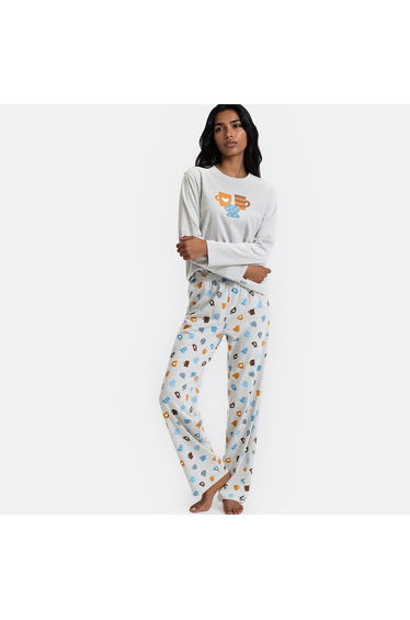 2 Piece Jersey Printed Pyjama Set