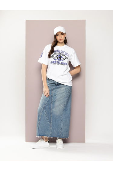 Women Oversized Short Sleeve Printed T-Shirt