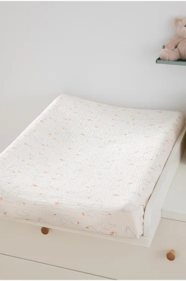 Set of 2 Wildoy Mattress Covers in Cotton Gauze