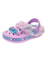 Lilo & Stitch Girls Fur Lined Clogs - Purple