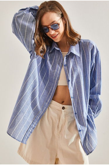 Women's Striped Oversize Shirt