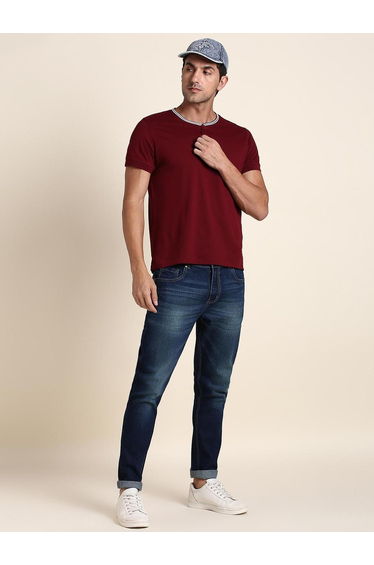 Mid Wash Slim Fit Jeans