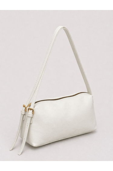 Minimal Design Double Strap Zippered Women's Shoulder Bag – Daily Stylish Handbag